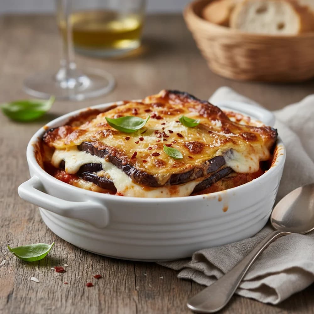 Auberginen-Parmigiana nach Sizilianischer Art