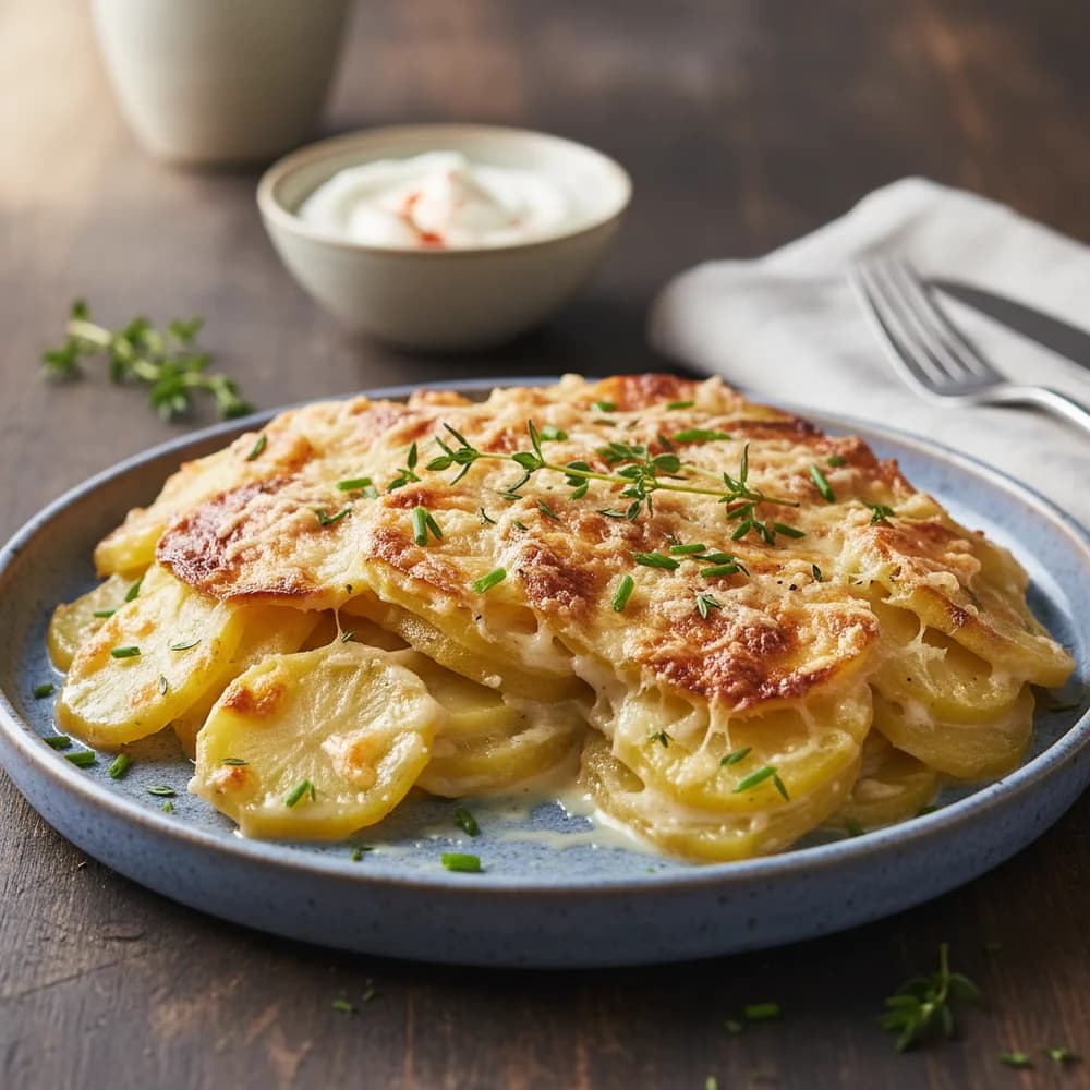 Cremiges Kartoffelgratin aus dem Airfryer