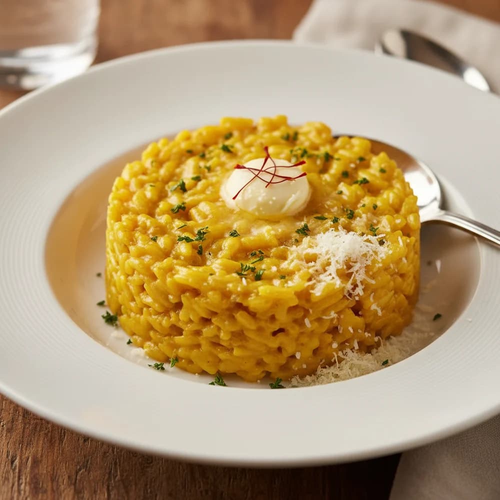 Cremiges Risotto Milanese – Sonnenschein auf deinem Teller