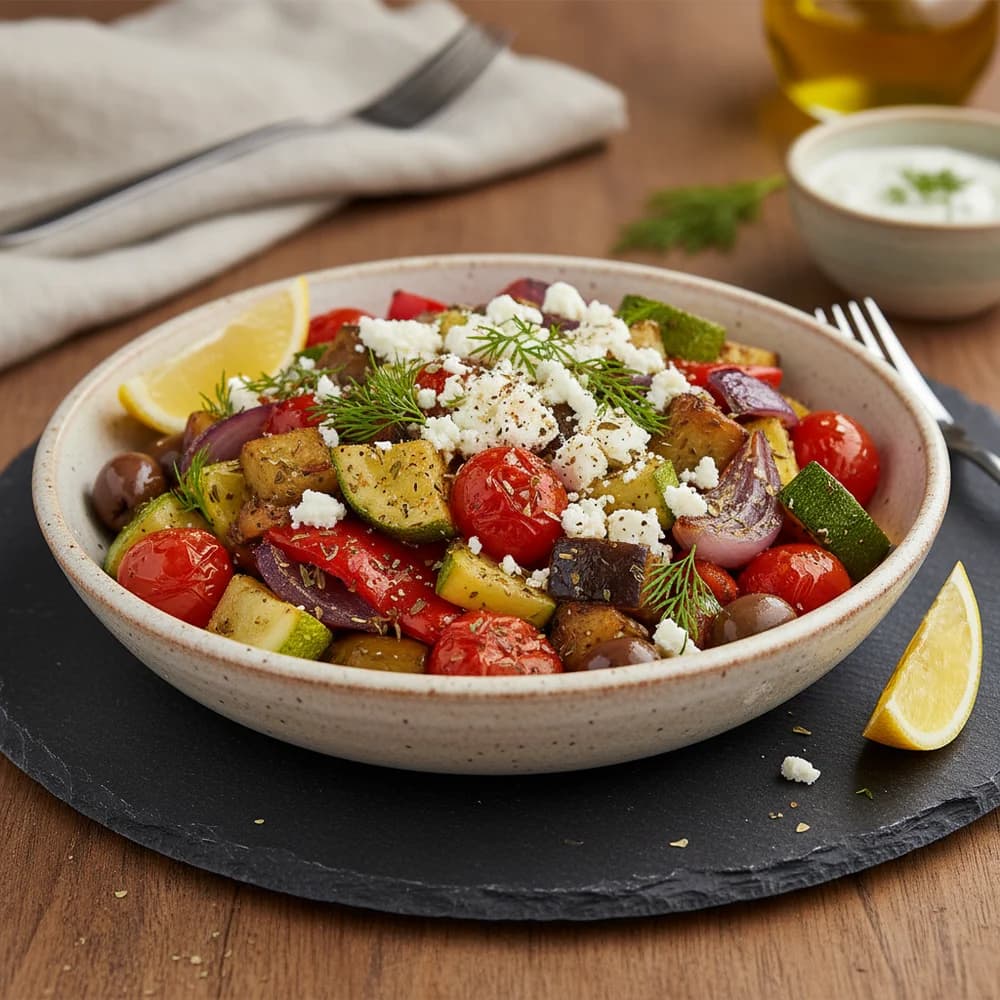 Griechisches Ofengemüse aus dem Airfryer