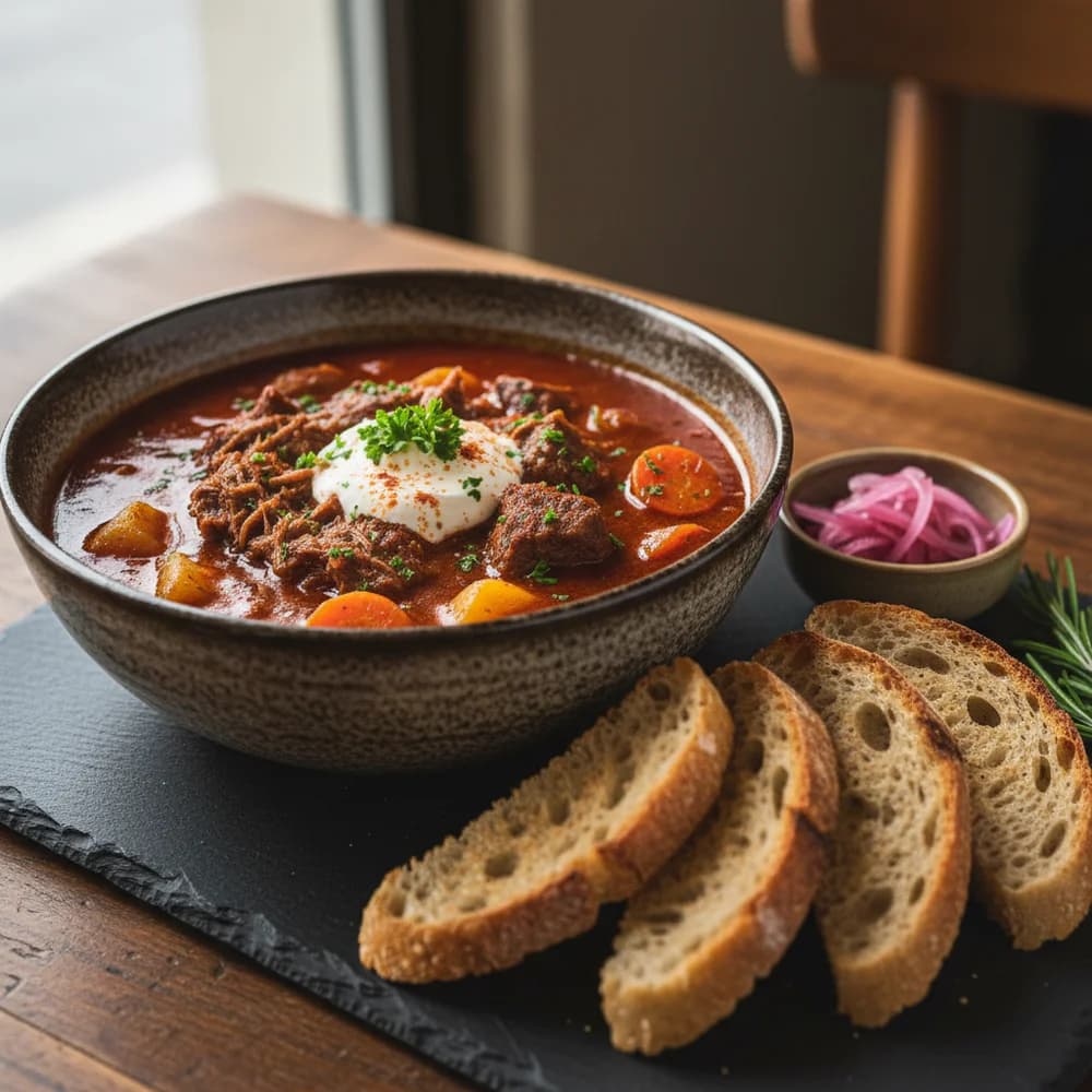 Herzhaftes Ungarisches Rindergulasch