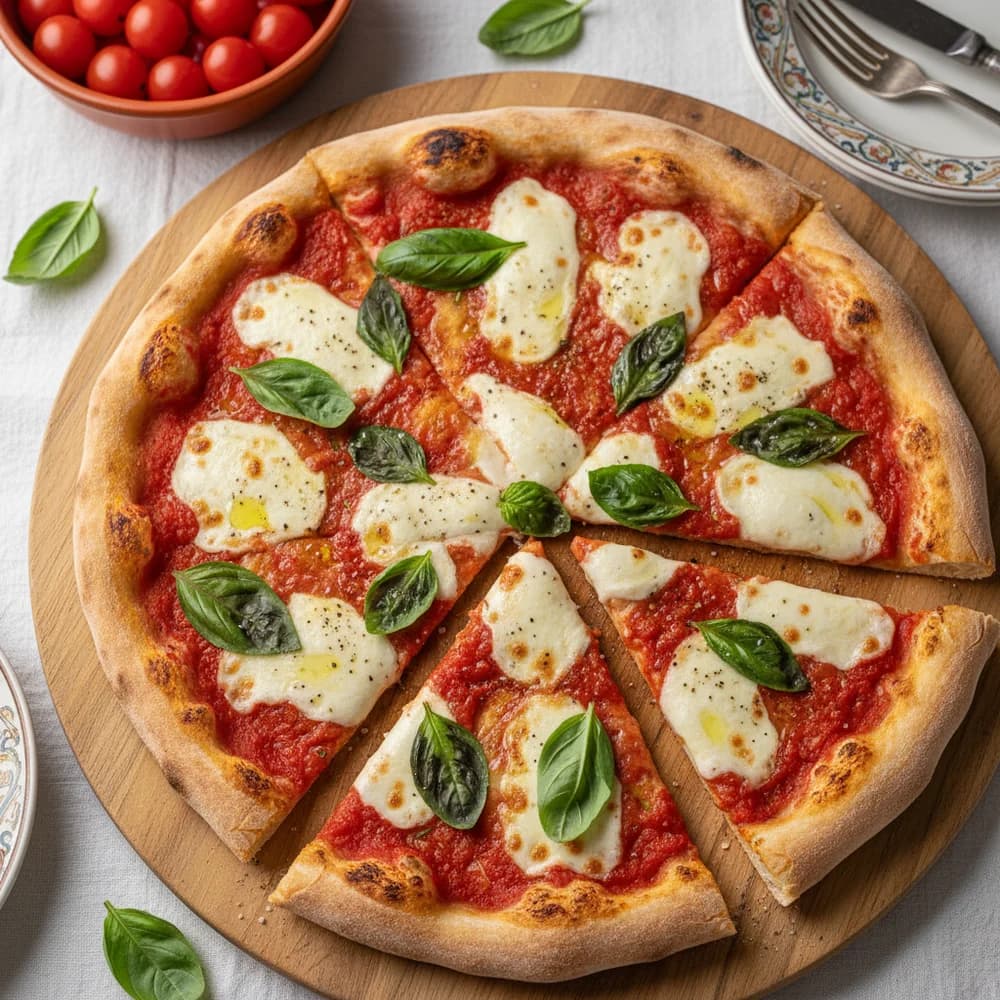 Klassische Pizza Margherita – Ein Stück Neapel zuhause