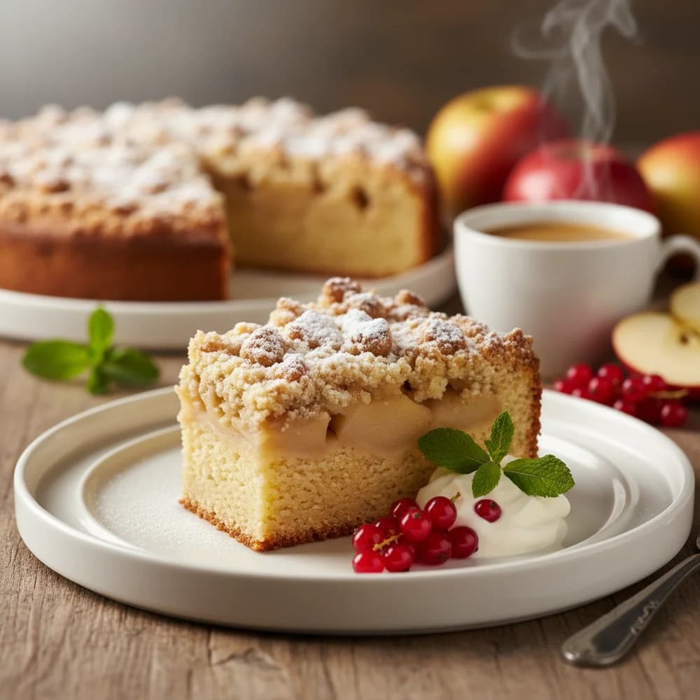 Klassischer Omas Apfelkuchen mit knusprigen Streuseln