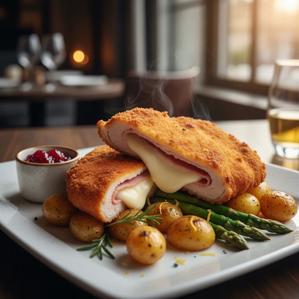 Klassisches Schweineschnitzel Cordon Bleu