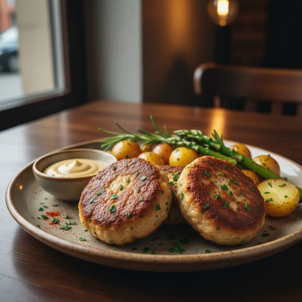 Knusprige Airfryer-Frikadellen mit Kräutern
