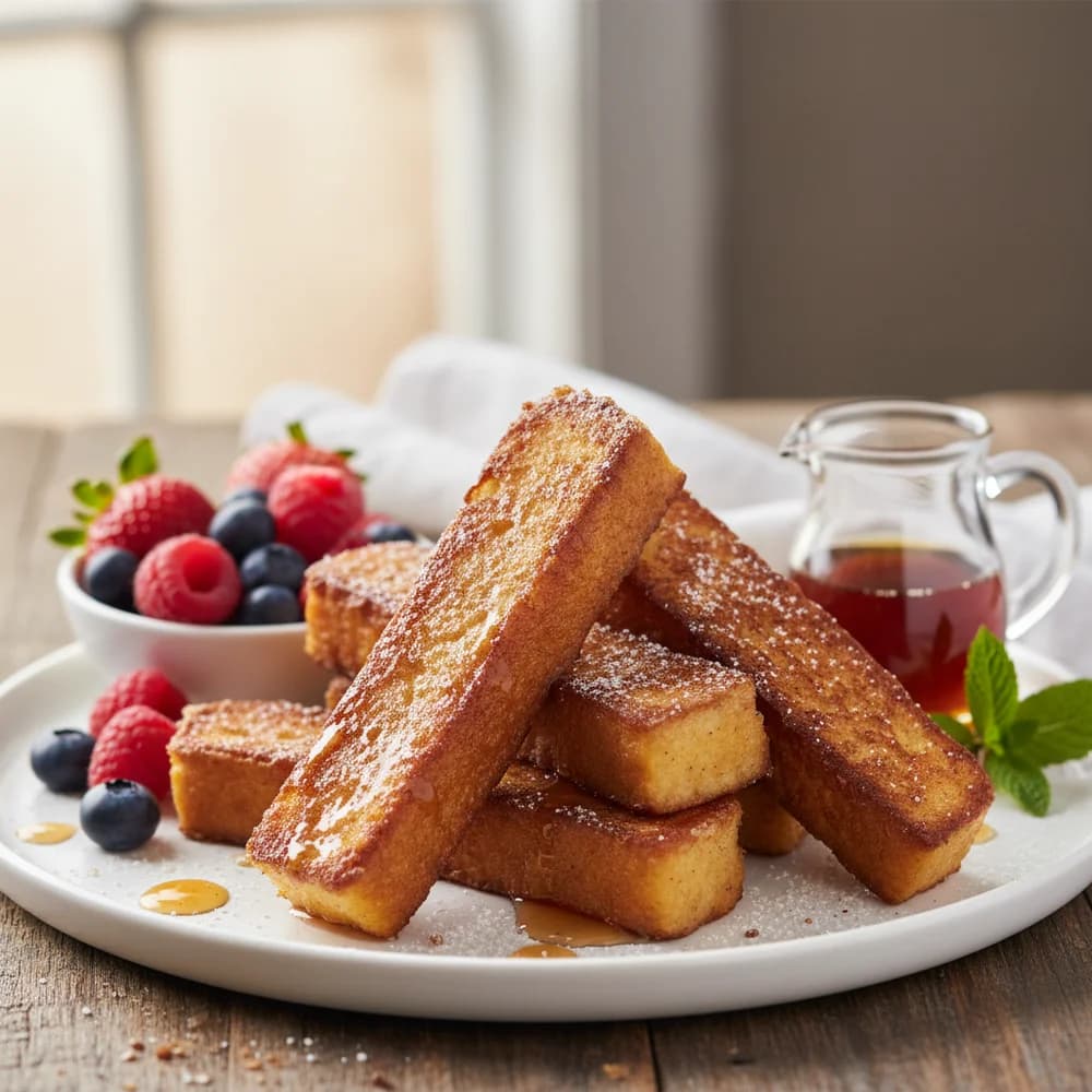 Knusprige French Toast Sticks aus dem Airfryer