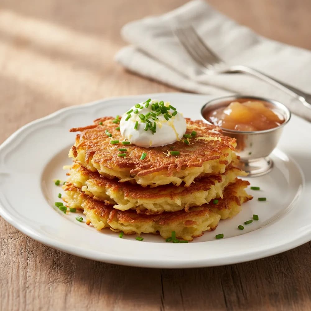 Knusprige Kartoffelpuffer aus dem Airfryer