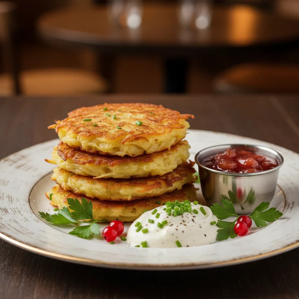 Knusprige Kartoffelpuffer nach Omas Art