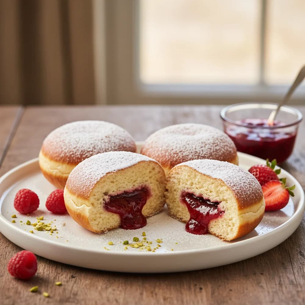Luftig-leichte Berliner Krapfen aus dem Airfryer