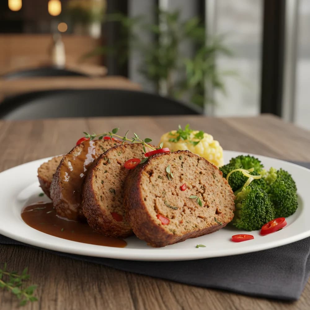 Saftiger Hackbraten aus dem Airfryer mit knuspriger Kruste