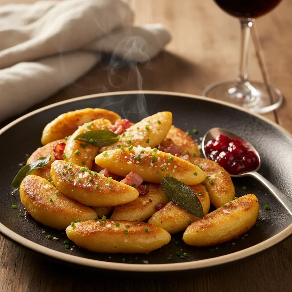 Schwäbische Schupfnudeln mit brauner Butter und Salbei