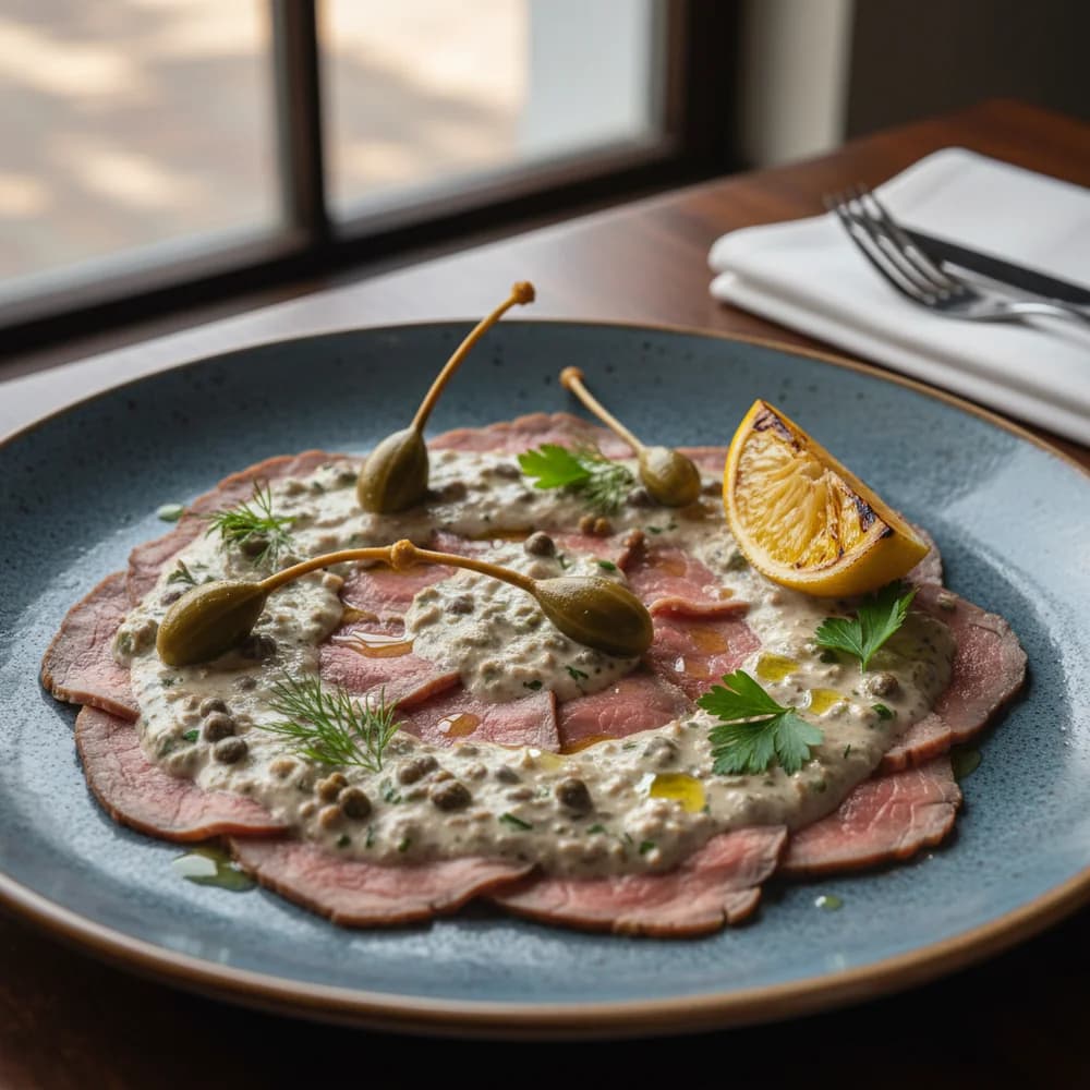 Vitello Tonnato – Zartes Kalbfleisch mit Thunfischcreme