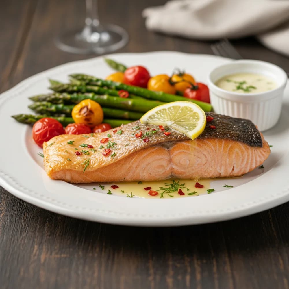 Zitronen-Kräuter-Lachs aus dem Airfryer