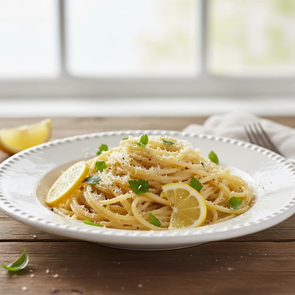 Zitronig-leichte Pasta al Limone