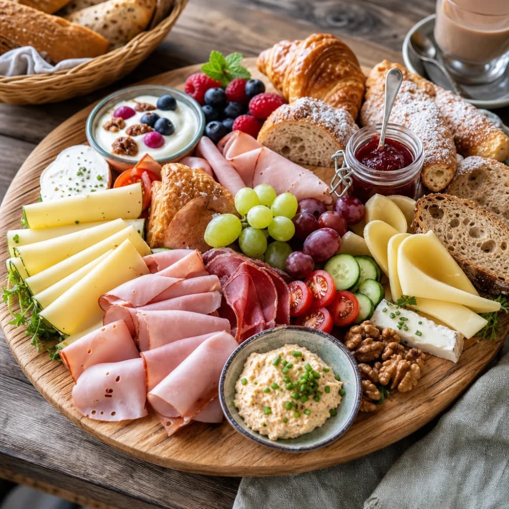 Alpen-Brunch-Brettl: Herzhaft Süße Gaumenfreude