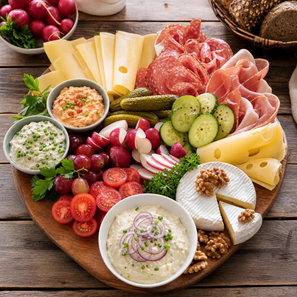 Alpen-Brunch-Platte: Eine herzhafte Brotzeit für Genießer