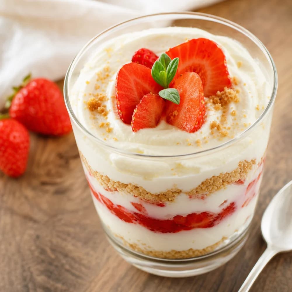 Erdbeer-Mascarpone-Traum im Glas