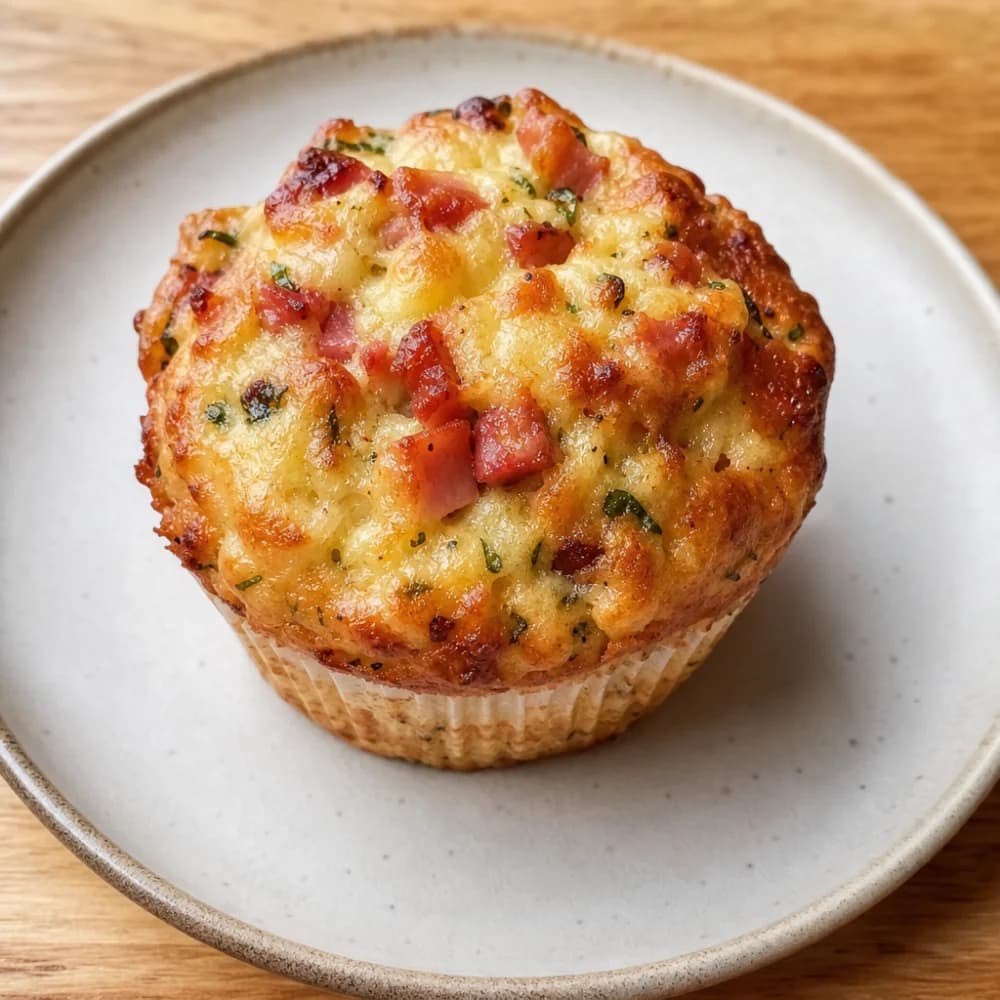 Herzhafte Käse-Schinken-Muffins mit Kräutern