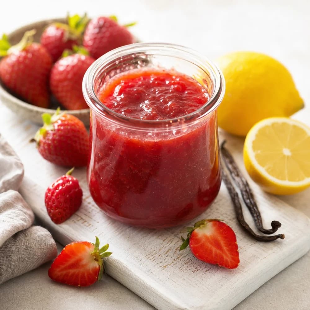 Himmlische Erdbeer-Vanille-Marmelade mit einem Hauch Zitrone