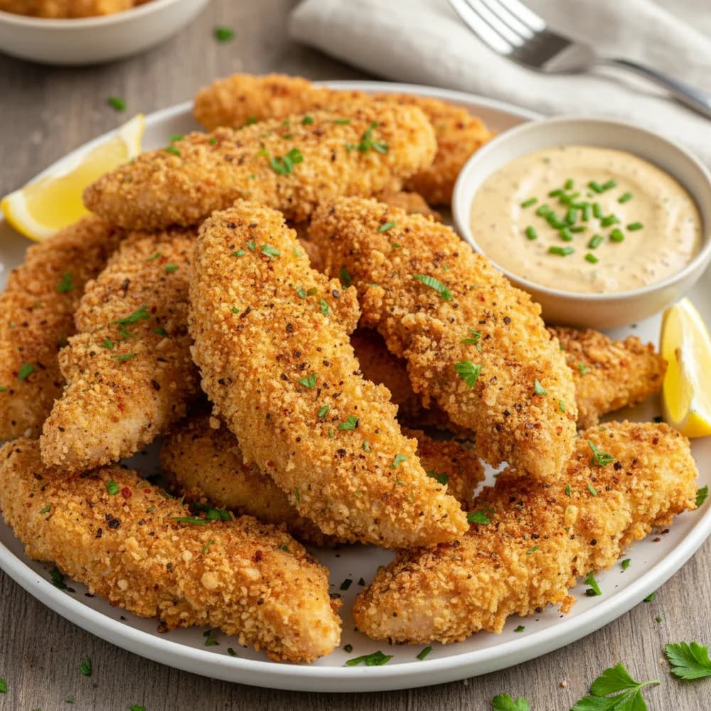 Knusprige Hähnchen-Tenders Deluxe aus der Heißluftfritteuse